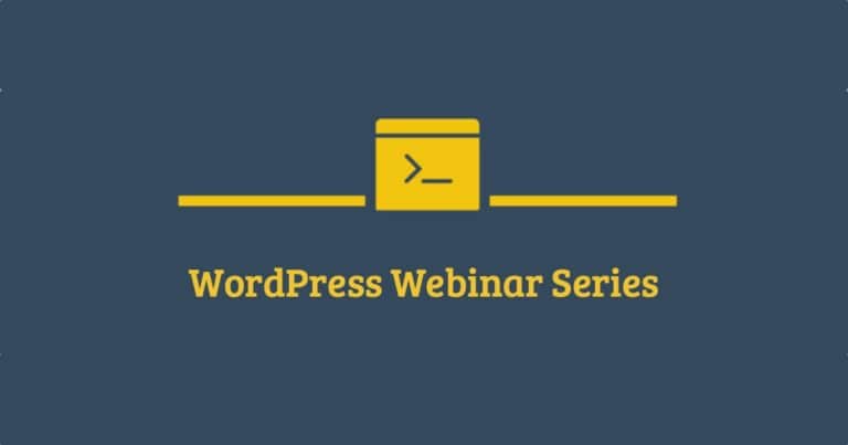 WordPress Webinar Series