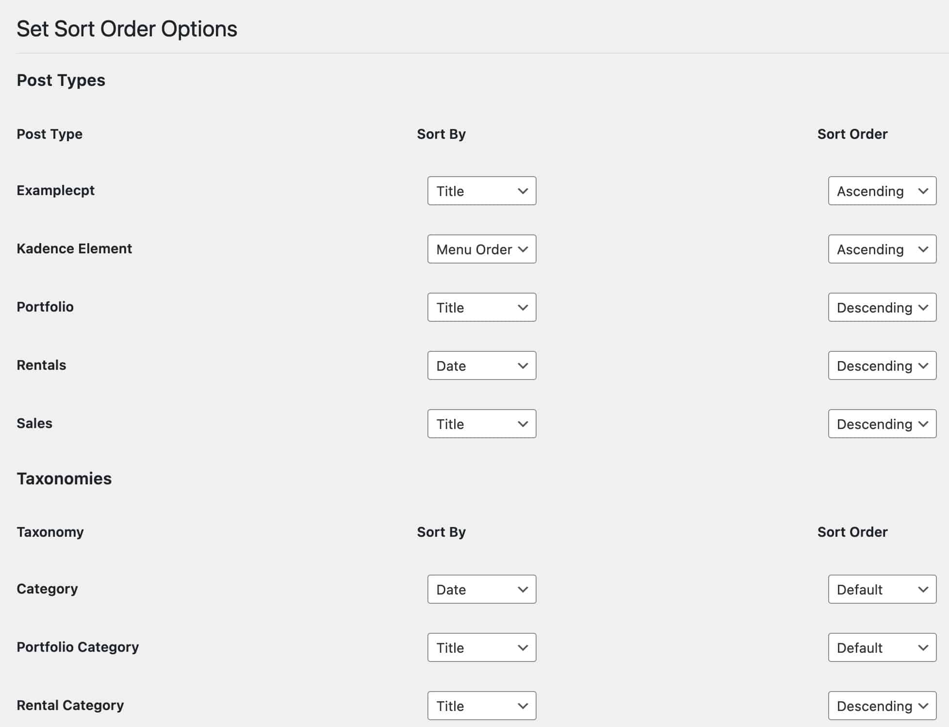 New Plugin: Set Sort Order - VegasGeek