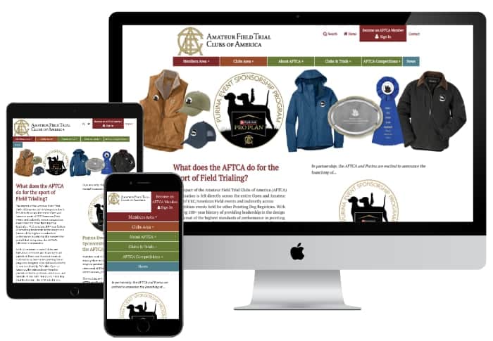 Screenshots of AFTCA on different devices