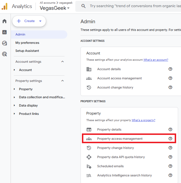 property access management